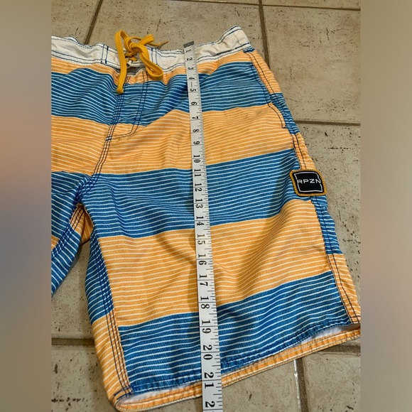 Ripzone Men's Striped Board Shorts Swim Trunks - Blue & Orange- Large - Picture 9 of 9